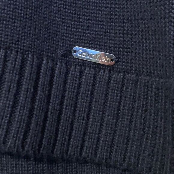 Calvin Klein Cowlneck Black Tunic Sweater Size Medium - Picture 4 of 11